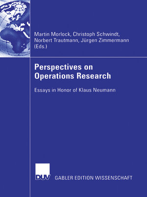 cover image of Perspectives on Operations Research